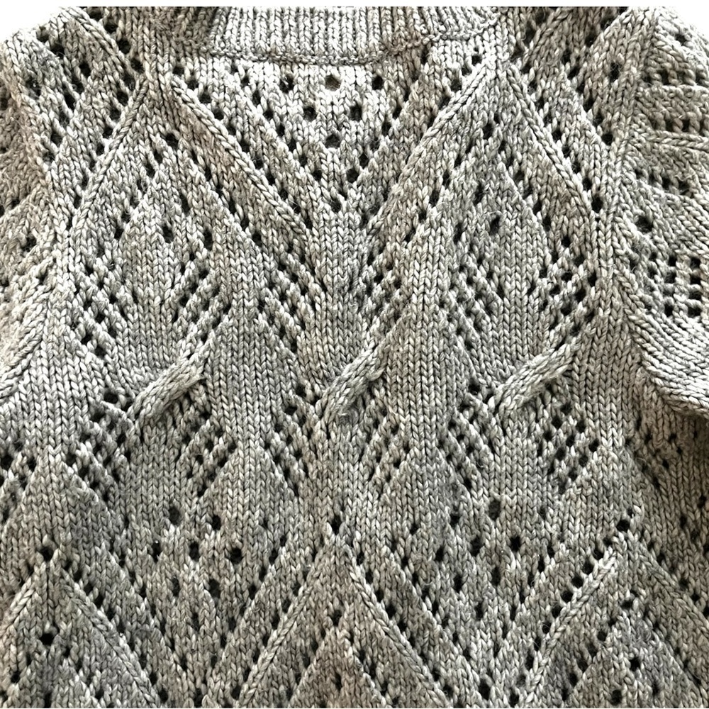 Loft Gray Knit Sweater, Womens Size Small, 10% Wool - Picture 5 of 8